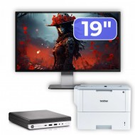 Pachet Calculator Second Hand HP EliteDesk 800 G3 Mini PC, Intel Core i5-6500T 2.50GHz, 8GB DDR4, 256GB SSD + Monitor 19" & Imprimanta Brother HL-L6300DW Pachet Calculator Second Hand HP EliteDesk 800 G3 Mini PC, Intel Core i5-6500T 2.50GHz, 8GB DDR4, 256GB SSD + Monitor 19" & Imprimanta Brother HL-L6300DW