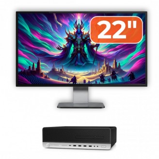 Pachet Calculator Second Hand HP ProDesk 800 G3 SFF, Intel Core i5-7500 3.40-3.80GHz, 8GB DDR4, 256GB SSD + Monitor 22" Pachet Calculator Second Hand HP ProDesk 800 G3 SFF, Intel Core i5-7500 3.40-3.80GHz, 8GB DDR4, 256GB SSD + Monitor 22"