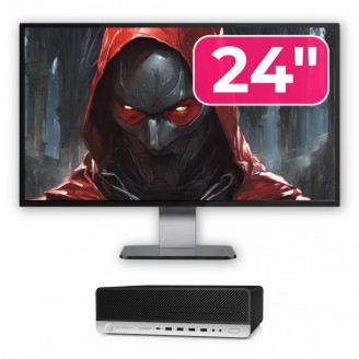 Pachet Calculator Second Hand HP ProDesk 800 G3 SFF, Intel Core i5-7500 3.40-3.80GHz, 8GB DDR4, 256GB SSD + Monitor 24" Pachet Calculator Second Hand HP ProDesk 800 G3 SFF, Intel Core i5-7500 3.40-3.80GHz, 8GB DDR4, 256GB SSD + Monitor 24"