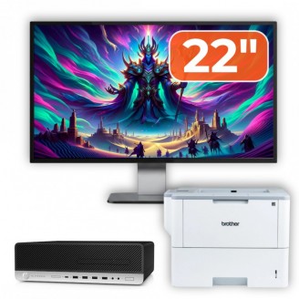 Pachet Calculator Second Hand HP ProDesk 800 G3 SFF, Intel Core i5-7500 3.40-3.80GHz, 8GB DDR4, 256GB SSD + Monitor 22" & Imprimanta Brother HL-L6300DW Pachet Calculator Second Hand HP ProDesk 800 G3 SFF, Intel Core i5-7500 3.40-3.80GHz, 8GB DDR4, 256GB SSD + Monitor 22" & Imprimanta Brother HL-L6300DW