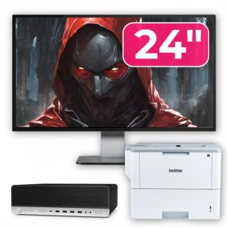 Pachet Calculator Second Hand HP ProDesk 800 G3 SFF, Intel Core i5-7500 3.40-3.80GHz, 8GB DDR4, 256GB SSD + Monitor 24" & Imprimanta Brother HL-L6300DW Pachet Calculator Second Hand HP ProDesk 800 G3 SFF, Intel Core i5-7500 3.40-3.80GHz, 8GB DDR4, 256GB SSD + Monitor 24" & Imprimanta Brother HL-L6300DW