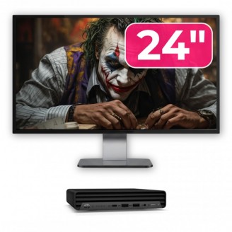 Pachet Calculator Second Hand HP EliteDesk 800 G6 Mini PC, Intel Core i5-10500T 2.30 - 3.80GHz, 8GB DDR4, 256GB SSD + Monitor 24" Pachet Calculator Second Hand HP EliteDesk 800 G6 Mini PC, Intel Core i5-10500T 2.30 - 3.80GHz, 8GB DDR4, 256GB SSD + Monitor 24"
