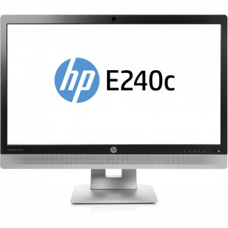 Monitor HP Second Hand EliteDisplay E240C LED IPS Full HD, 24 Inch, VGA, HDMI, USB, Webcam, suport univesal