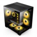 Carcasa Noua Pro Gaming Ambra Black Cube, Middle Tower, Micro-ATX, Fara Sursa, 5x Fan ARGB, Controller ARGB, Telecomanda Carcasa Noua Pro Gaming Ambra Black Cube, Middle Tower, Micro-ATX, Fara Sursa, 5x Fan ARGB, Controller ARGB, Telecomanda