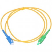 Cablu fibra optica ACT, SCA/SC SM 2.0mm LSZH Galben 6M