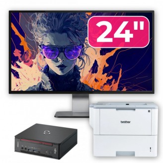 Pachet Calculator Second Hand Fujitsu Esprimo Q958 Mini PC, Intel Core i5-9500 3.00 - 4.40GHz, 8GB DDR4, 256GB SSD + Monitor 24" + Imprimanta Brother HL-L6300DW Pachet Calculator Second Hand Fujitsu Esprimo Q958 Mini PC, Intel Core i5-9500 3.00 - 4.40GHz, 8GB DDR4, 256GB SSD + Monitor 24" + Imprimanta Brother HL-L6300DW
