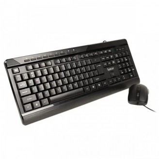 Kit tastatura wired Spacer SPOK-WD-02 USB cu Mouse Negru Kit tastatura wired Spacer SPOK-WD-02 USB cu Mouse Negru