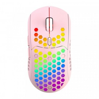 Mouse Nou IBLANCOD BL110, 3200dpi, 5 Butoane, RGB, Roz, Wireless Mouse Nou IBLANCOD BL110, 3200dpi, 5 Butoane, RGB, Roz, Wireless
