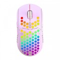 Mouse Nou IBLANCOD BL110, 3200dpi, 5 Butoane, RGB, Violet, Wireless