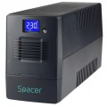 UPS Spacer Line Interactive cu management, LCD, 2000VA/1200W, AVR, 4 x socket Schuko, display LCD, 2 x baterie 12V/9Ah, conector USB, combo RJ11/RJ45 UPS Spacer Line Interactive cu management, LCD, 2000VA/1200W, AVR, 4 x socket Schuko, display LCD, 2 x baterie 12V/9Ah, conector USB, combo RJ11/RJ45
