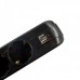 Prelungitor Spacer PP-5-18B-USB, USB 2.1 Quick Charge x 2, Schuko x 5, cablu 1.8m, 16A, protectie copii, protectie supratensiune, negru