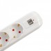 Prelungitor Spacer PP-5-18-USB, USB 2.1 Quick Charge x 2, Schuko x 5, cablu 1.8m, 16A, protectie copii, protectie supratensiune, alb