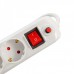 Prelungitor Spacer PP-5-45-USB, USB 2.1 Quick Charge x 2, Schuko x 5, cablu 4.5m, 16A, protectie copii, protectie supratensiune, alb
