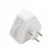 Triplu-stecher Spacer SPMS-3-WH, 3 prize Schuko, 1 stecher Schuko, 16A, max 3500W, protectie copii, alb
